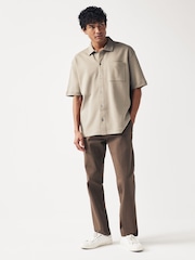 Neutral Brown Jersey Shirt - Image 2 of 7