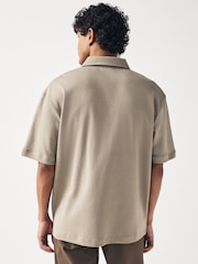 Neutral Brown Jersey Shirt - Image 3 of 7