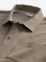 Neutral Brown Jersey Shirt - Image 6 of 7