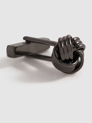 Reiss Gunmetal Callum Knot Cufflinks - Image 4 of 5