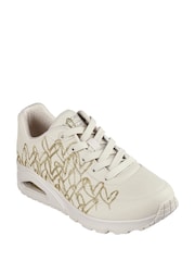 Skechers Natural Uno Golden Heart Trainers - Image 2 of 5