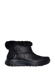 Skechers Black On The Go Joy Cozy Dream Slip In Boots - Image 1 of 5