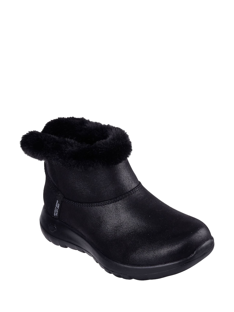 Skechers Black On The Go Joy Cozy Dream Slip In Boots - Image 3 of 5
