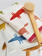 Scion Cream Little Mr Fox Birthday 100% Cotton Towel - Image 2 of 4