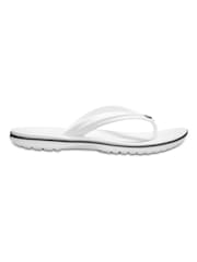 Crocs White Crocband Flip Sandals - Image 1 of 6