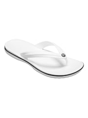 Crocs White Crocband Flip Sandals - Image 2 of 6