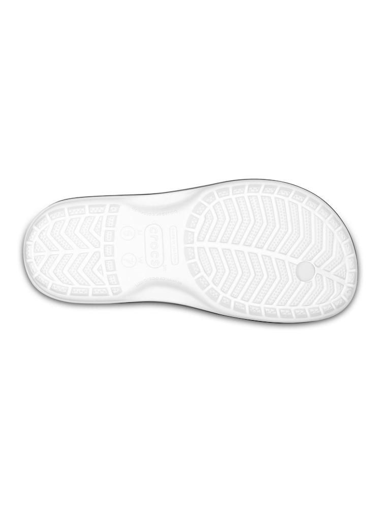 Crocs White Crocband Flip Sandals - Image 6 of 6