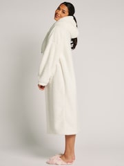 Boux Avenue Cream Fleece Longline Cosy Supersoft Blanket Hoodie - Image 3 of 5