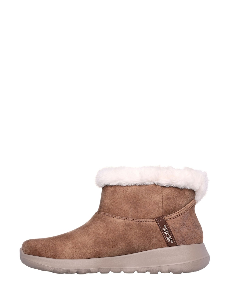 Skechers Natural On The Go Joy Cozy Dream Slip In Boots - Image 2 of 5 Skechers Natural On The Go Joy Cozy Dream Slip In Boots - Image 2 of 5