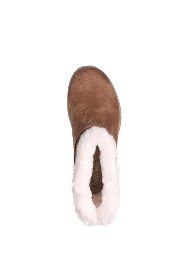 Skechers Natural On The Go Joy Cozy Dream Slip In Boots - Image 4 of 5
