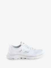 Skechers White Go Walk 7 Valin Slip In Trainers - Image 1 of 5