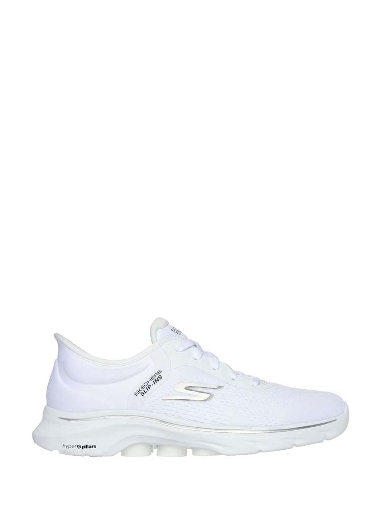 Skechers White Go Walk 7 Valin Slip In Trainers - Image 2 of 5
