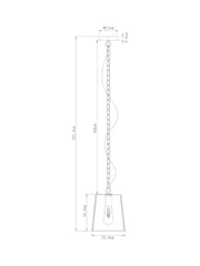 Chrome Warwick Pendant Ceiling Light - Image 5 of 6