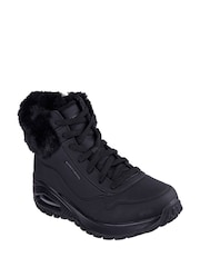 Skechers Black Uno Rugged Fall Air Boots - Image 4 of 6