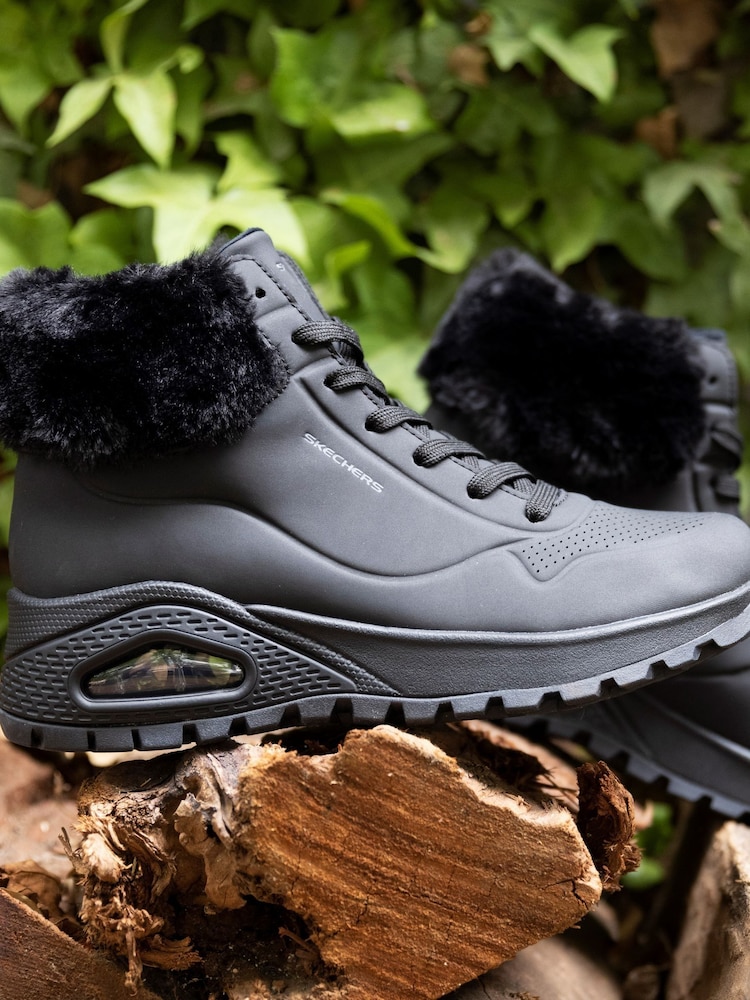 Skechers Black Uno Rugged Fall Air Boots - Image 6 of 6