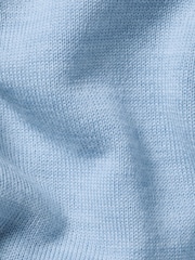 Charles Tyrwhitt Blue Sky Merino Quarter Zip Jumper - Image 4 of 4