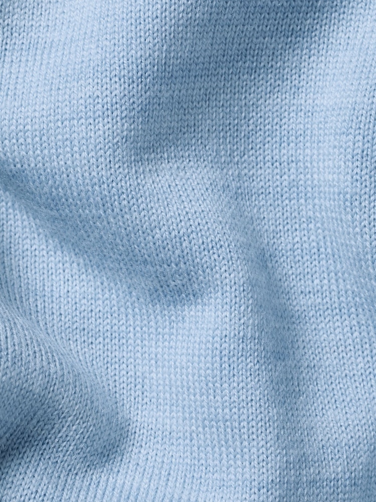 Charles Tyrwhitt Blue Sky Merino Quarter Zip Jumper - Image 4 of 4