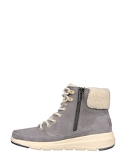 Skechers Grey Glacial Ultra Woodlands Boots - Image 4 of 5