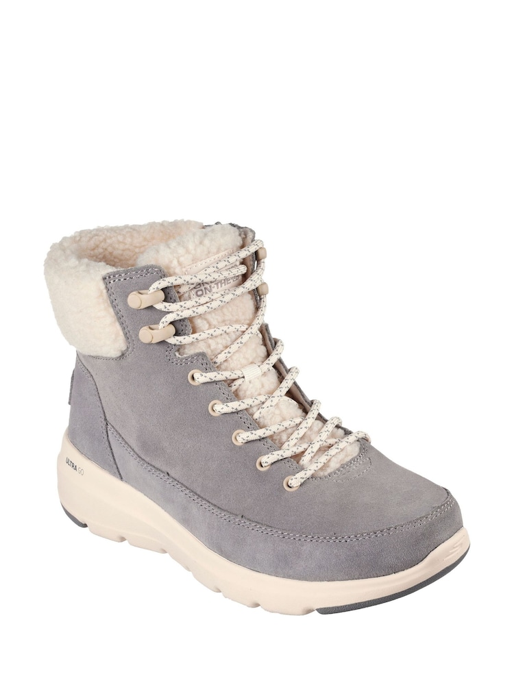 Skechers Grey Glacial Ultra Woodlands Boots - Image 5 of 5