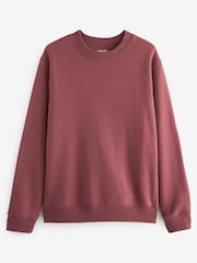 Pink Regular Fit Jersey Cotton Rich Crew Sweatshirt - Image 6 of 8