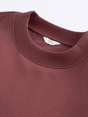 Pink Regular Fit Jersey Cotton Rich Crew Sweatshirt - Image 7 of 8
