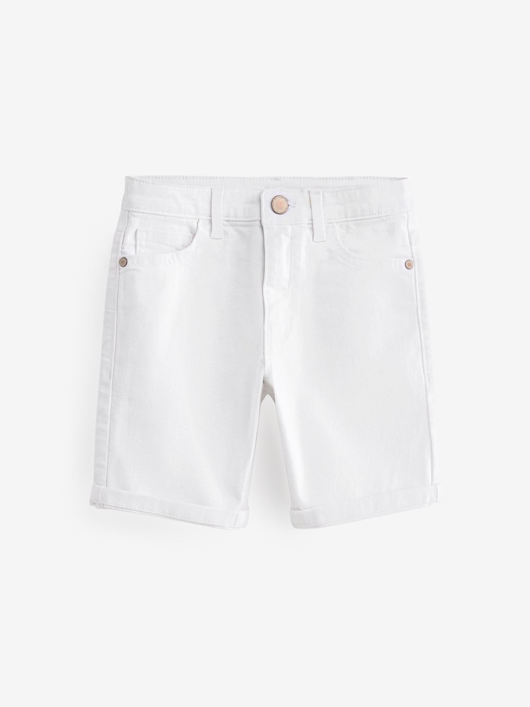 White Denim Shorts (12mths-16yrs) - Image 1 of 3