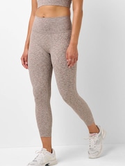 Sweaty Betty Brown Seamless Space Dye 7/8 Leggings - Image 1 of 6