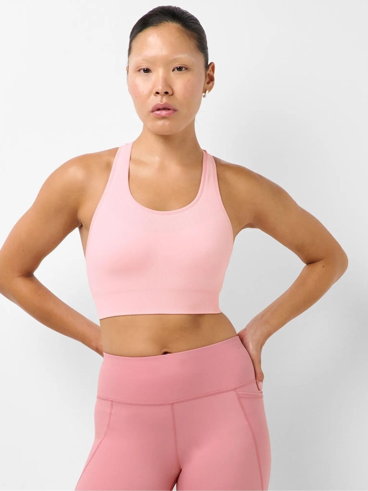 Sweaty Betty Deco Pink Stamina Seamless Sports Bra - Image 2 of 6 Sweaty Betty Deco Pink Stamina Seamless Sports Bra - Image 2 of 6