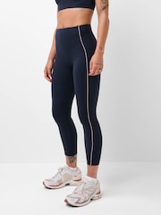 Ciemnoniebieski - Sweaty Betty Power UltraSculpt Piping Leggings - Obraz 1 z 6