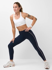 Ciemnoniebieski - Sweaty Betty Power UltraSculpt Piping Leggings - Obraz 4 z 6