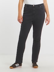 Simply Be Black Slim Mom Jeans - Image 1 of 5