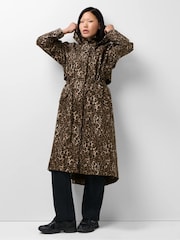 Sweaty Betty Brown Motion Waterproof Longline Parka - Image 3 of 6