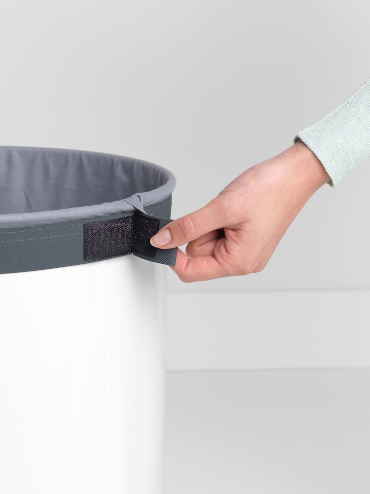 Brabantia White 60L Cork Lid Laundry Bin - Image 6 of 6