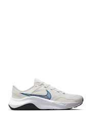 Nike White/Blue Legend Essential 3 Gym Trainers - Image 1 of 11