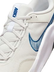 Nike White/Blue Legend Essential 3 Gym Trainers - Image 10 of 11