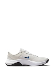 Nike White/Blue Legend Essential 3 Gym Trainers - Image 3 of 11