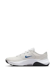 Nike White/Blue Legend Essential 3 Gym Trainers - Image 4 of 11