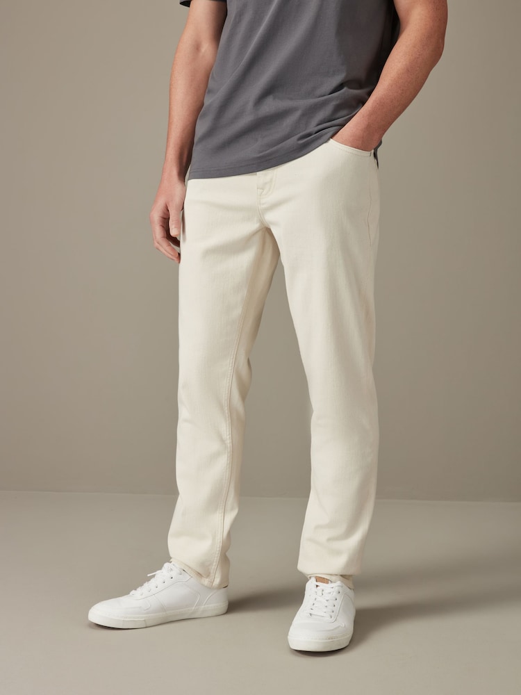 White Ecru Summerweight Jeans - Image 1 of 11