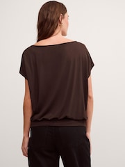 Monsoon Brown Dilly Jersey Top - Image 2 of 4