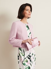 Phase Eight Pink Satin Twist Clutch Bag - Image 5 of 7