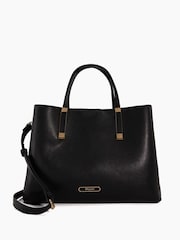 Dune London Black Large Unlined Dorries Tote Bag - Image 2 of 5