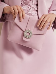 Phase Eight Pink Embellished Clutch Bag - Image 7 of 7