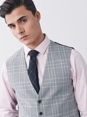Grey Check Suit Waistcoat - Image 3 of 8