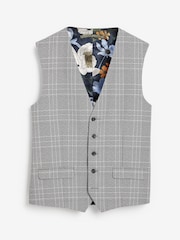 Grey Check Suit Waistcoat - Image 7 of 8