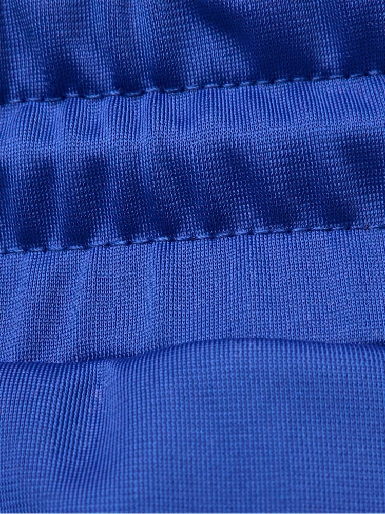 Sweaty Betty Blue Revival Pintuck Side Stripe Regular Wide Leg Trousers - Image 6 of 6