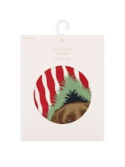 Pañuelo para el cuello con estampado de rayas de Chelsea Peers Pets Navidad Chip & Friends - Imagen 3 de 3