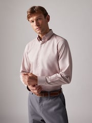 Joules Neutral Slim Fit Oxford Shirt - Image 2 of 6