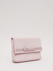Phase Eight Pink Satin Trim Bow Bag - Image 2 of 7