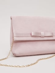 Phase Eight Pink Satin Trim Bow Bag - Image 3 of 7