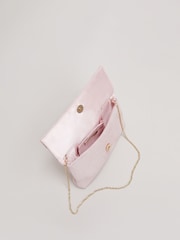Phase Eight Pink Satin Trim Bow Bag - Image 4 of 7